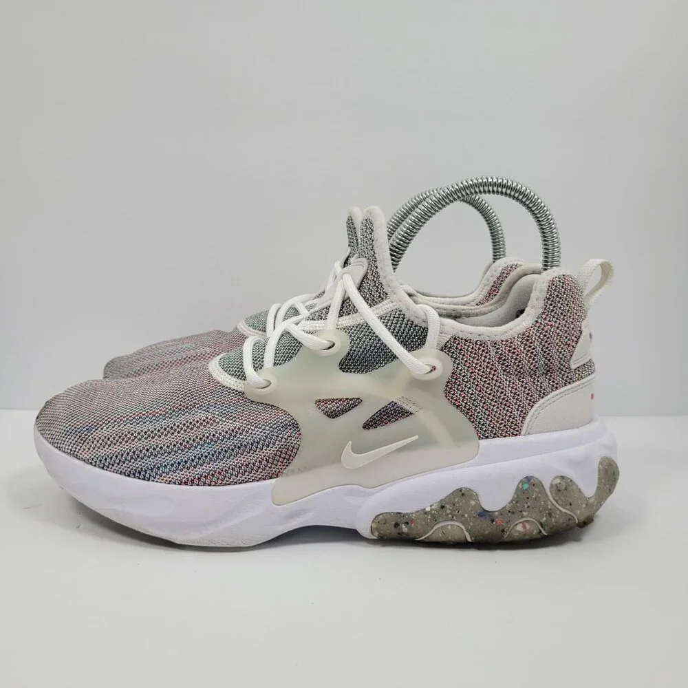 Nike 9 React Presto Flyknit Men's Multicolor Running Shoes CN1709-100 US Size 10 - Picture 2 of 8